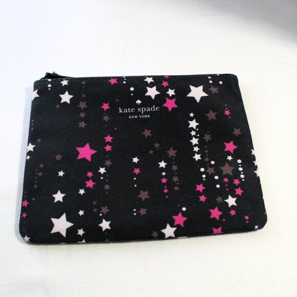 Kate Spade Star Pattern Cosmetic Bag EUC - Picture 1 of 6